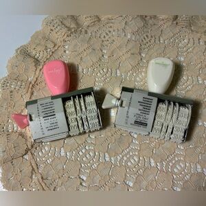 Dear lizzy Rolling Wheel Stamps Date and Cute Sayings lot of 2